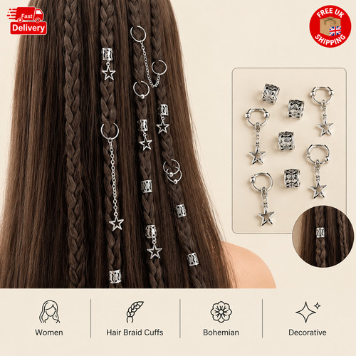 32pcs star hair braid cuffs - hair,