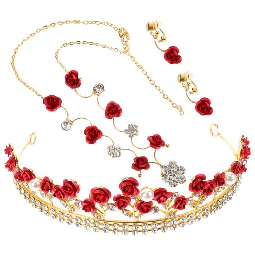 Red alloy children jewelry set - children,