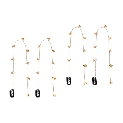 4pcs metal butterfly hair - 4pcs,