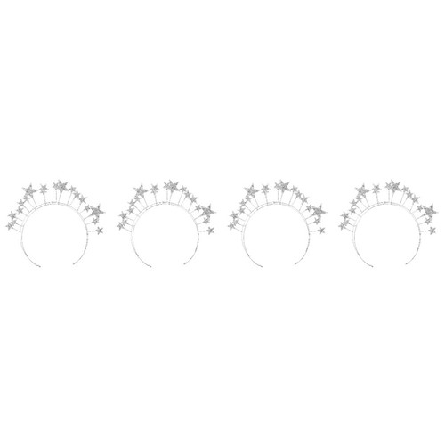 4pcs silver bridal - bridal, star