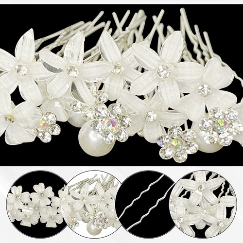 Flower bridal hair pins set - flower,