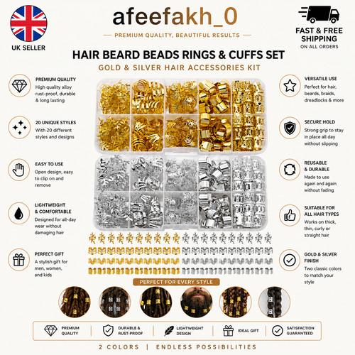 Jewelry for braids gold - for, hair