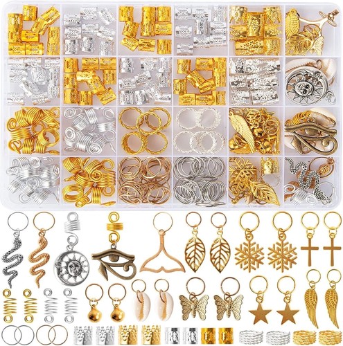 201pcs hair beads dreadlocks - 201pcs,