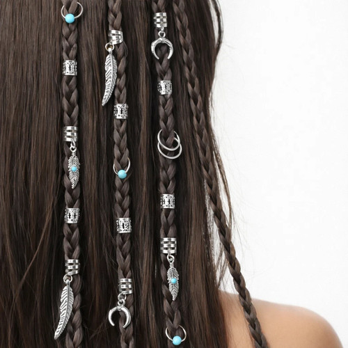 Hair cuff beads braid rings - braid,