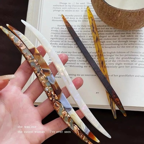 Hair sticks vintage - hair, acetate