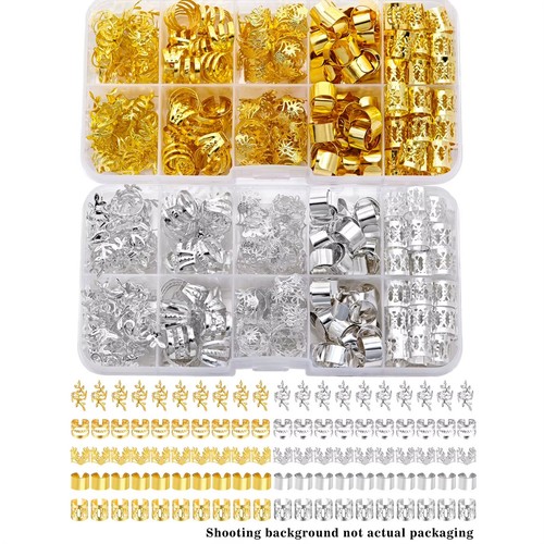 Jewelry for braids gold hair - jewelry,