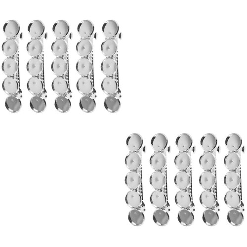 10pcs round bezel - 10pcs, hair