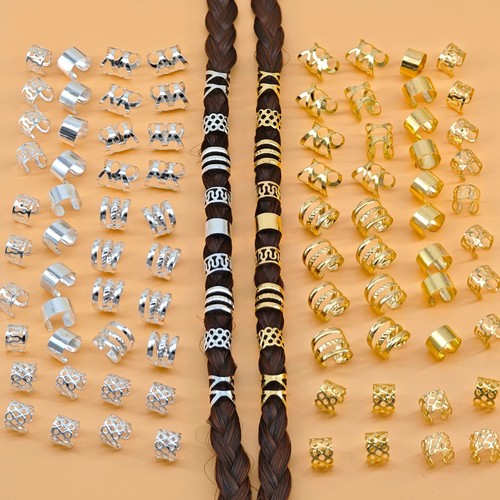100pcs alloy hair rings - 100pcs, braid