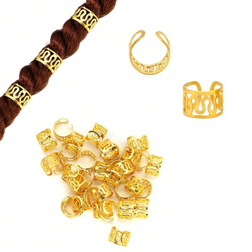 50pcs alloy hair jewelry - 50pcs, braid