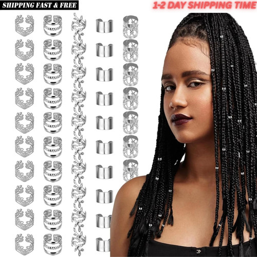 Pcs silver dreadlock - pcs, beads