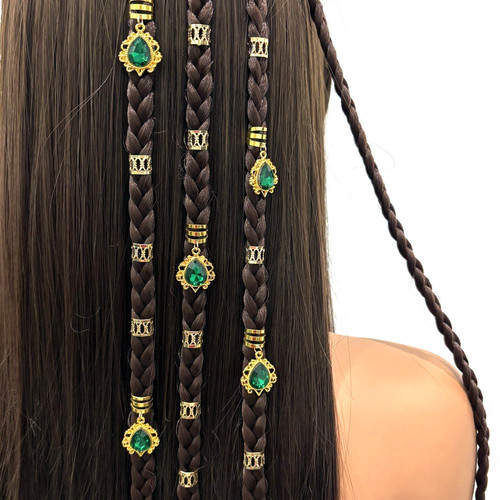 40pcs hair rings beads cuffs - 40pcs,