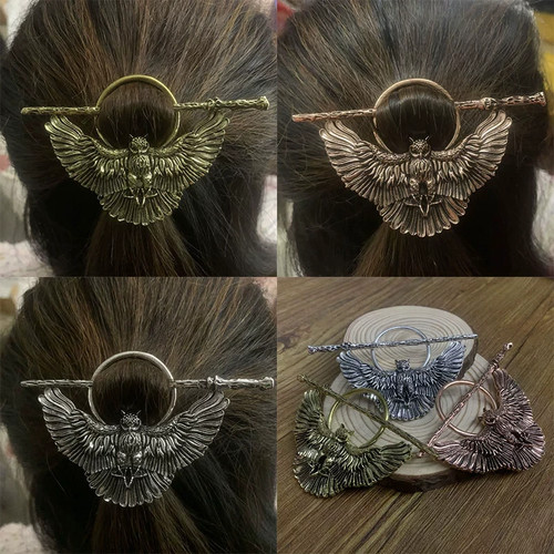 Gothic owl hair wing jewelry - gothic,
