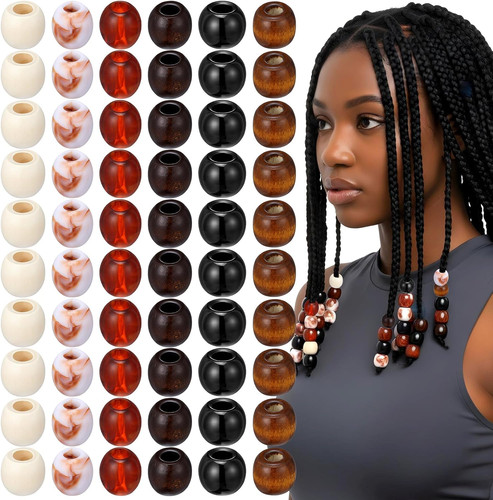 Pcs wooden hair beads for - pcs,