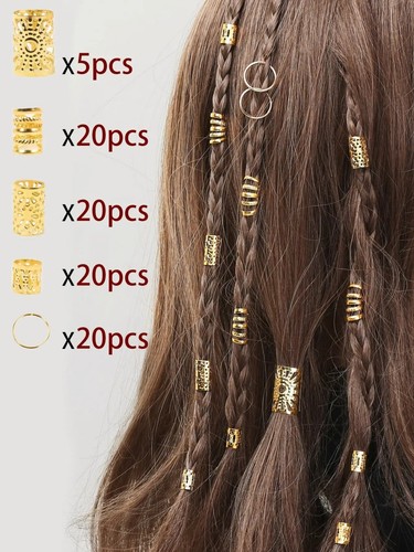 85pcs hair braid rings loc - braid,