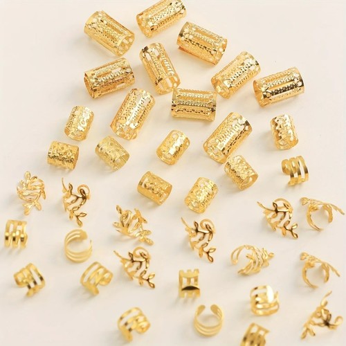 80pcs hollow out hair rings - out,