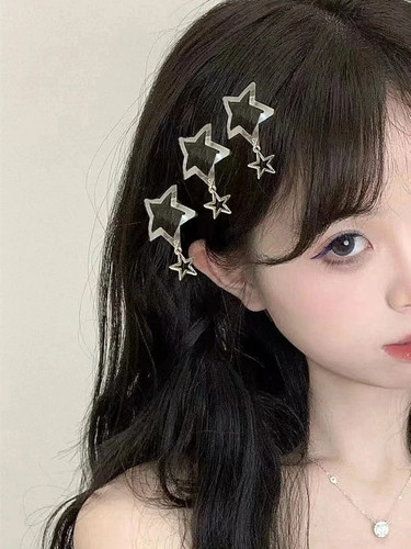 10pcs star hair clips - hair,